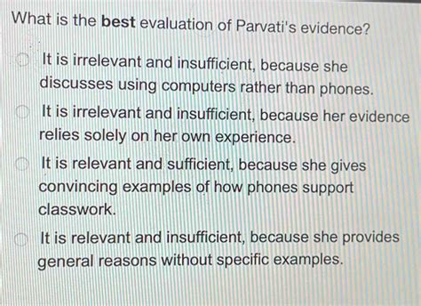 parvati 10 5|what is the best evaluation of parvati's evidence.